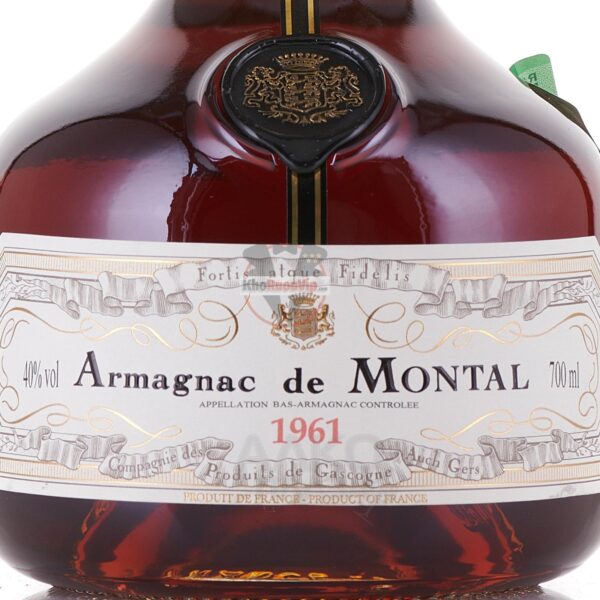 Armagnac de Montal 1961 0.7 l - Hình ảnh 4