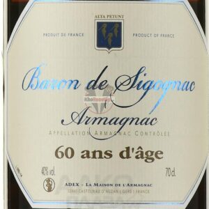 Armagnac Baron de Sigognac 1961 year 0.7 l