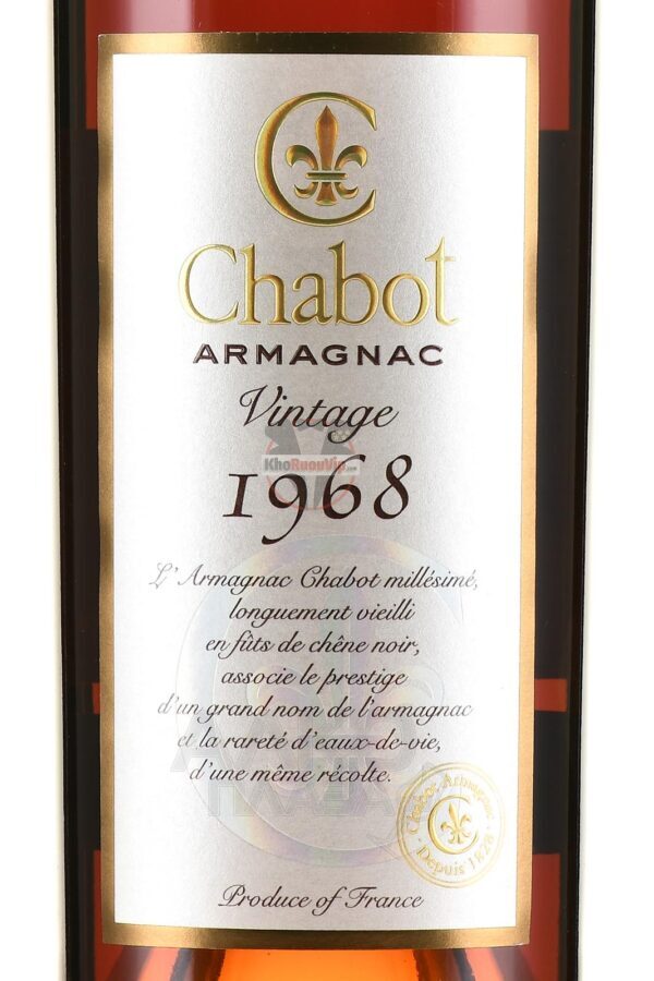 Armagnac Chabot 1968 0.7 l - Hình ảnh 4